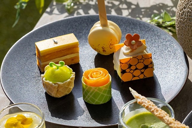 Melon and Mango Afternoon Tea Sweets 640