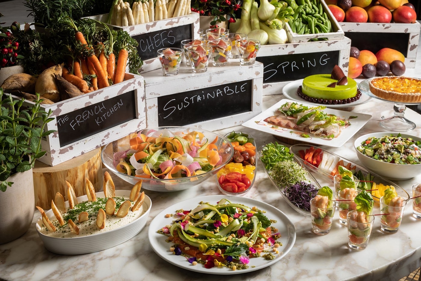 Sustainable buffet The French Kitchen Grand Hyatt Tokyo 1400-min