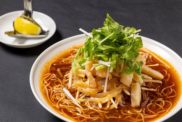Chinaroom Chilled Spicy and Sour Noodles with Shrimp, Squid and Scallops 640