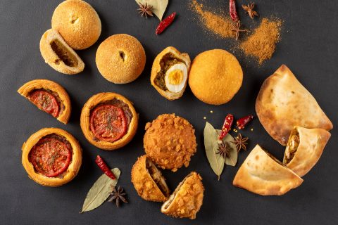 Summer spicy curry bread 2025 group shot main image Fiorentine Pastry Boutique Grand Hyatt Tokyo 1400