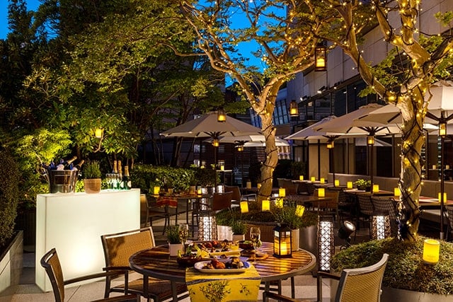 The French Kitchen Summer Terrace Night Image 640
