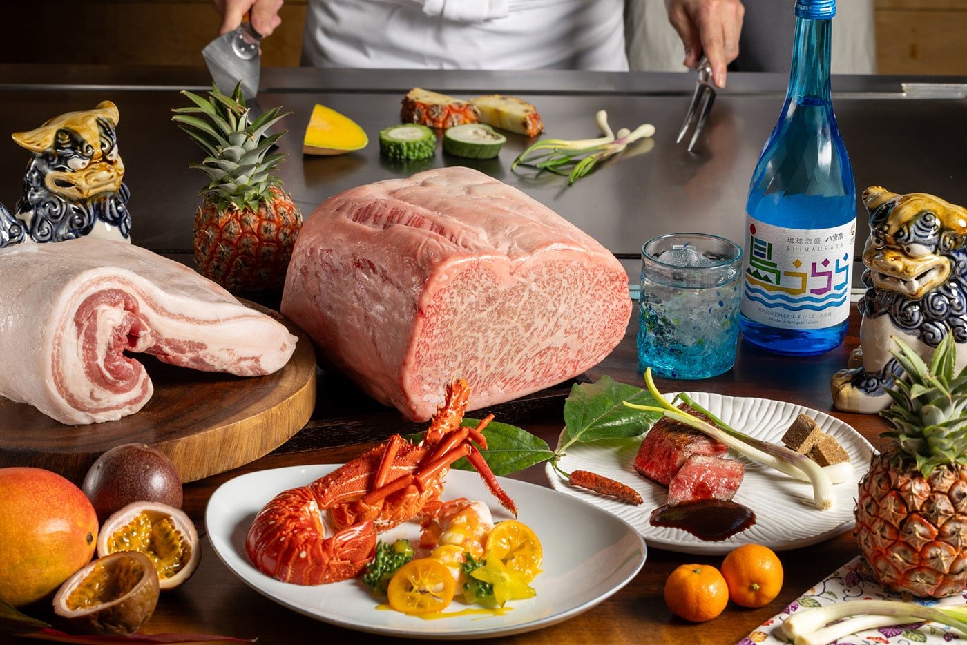 Gourmet Okinawan Teppanyaki Courses at Keyakizaka