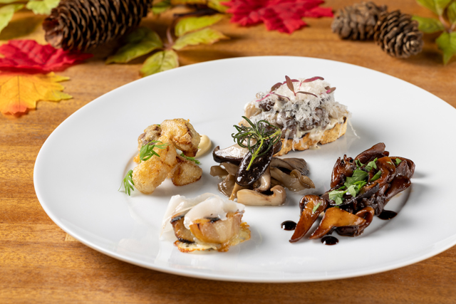 Grilled porcini and sautéed Italian mushrooms
