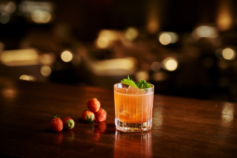 Strawberry Shiso Gimlet