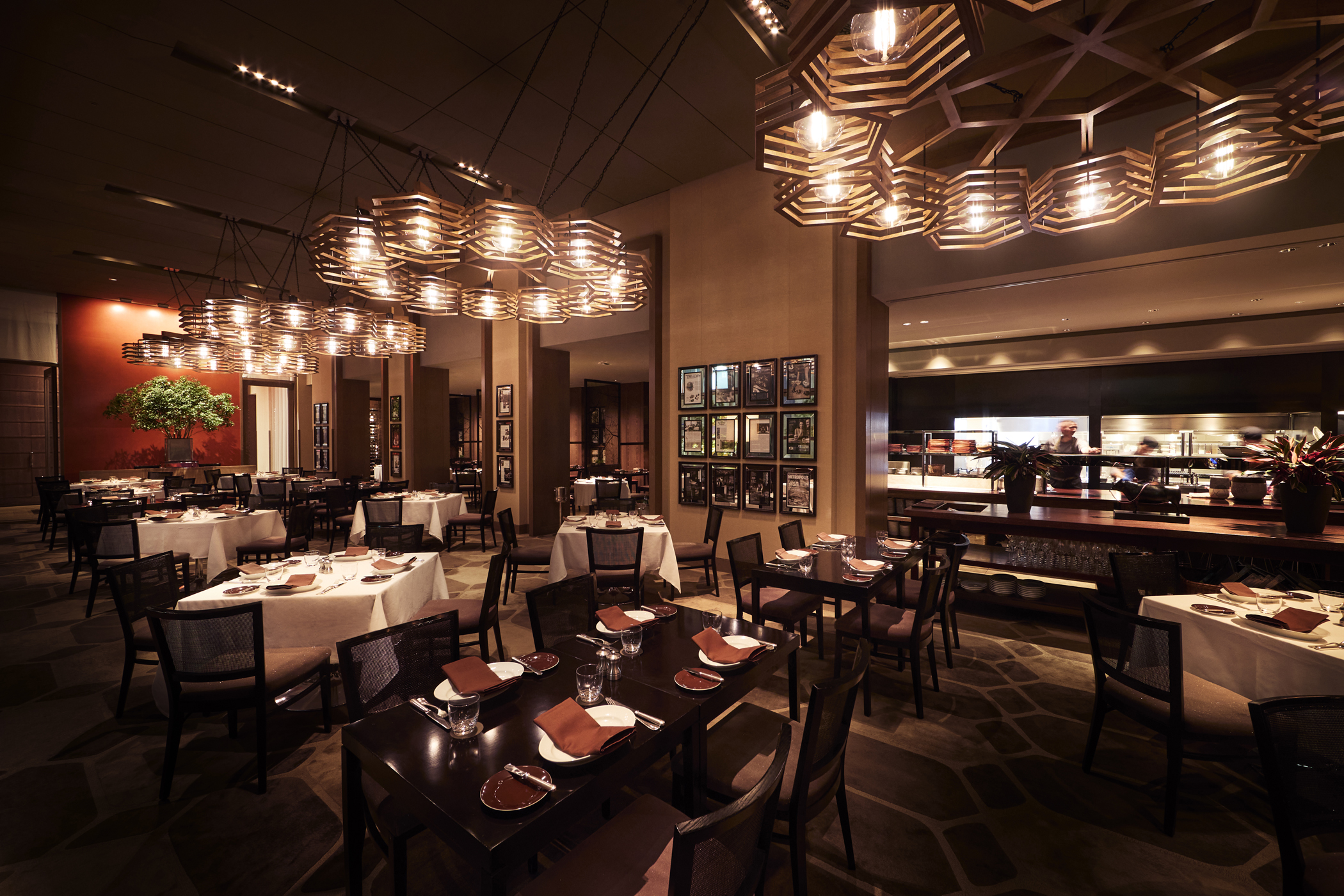 The interior of Steakhouse The Oak Door