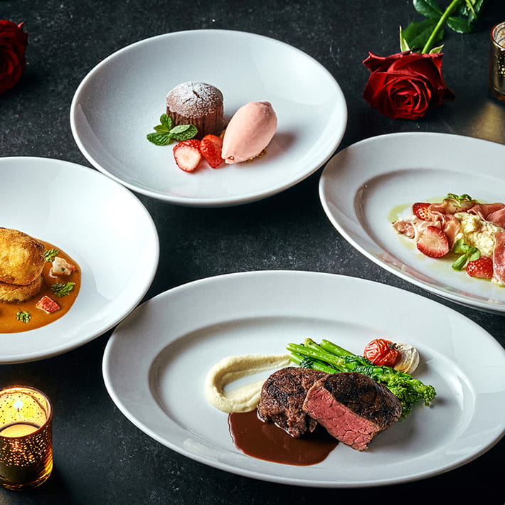 Valentines Day Dinner Course 2026 Steakhouse The Oak Door Grand Hyatt Tokyo main image SP