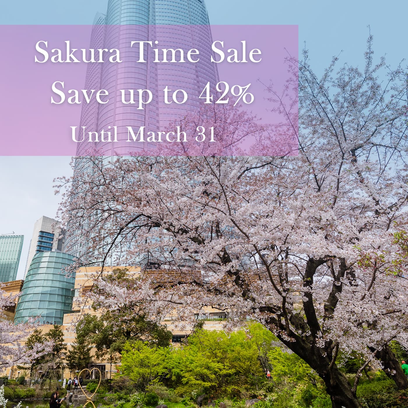 Grand Hyatt Tokyo Sakura Time Sale 2026 main image SP2 pink banner