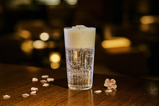 Clarified Sakura Latte