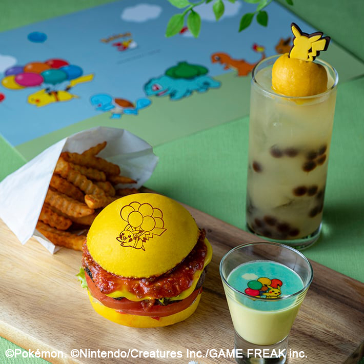Flying Pikachu Gourmet Burger Set Mobile