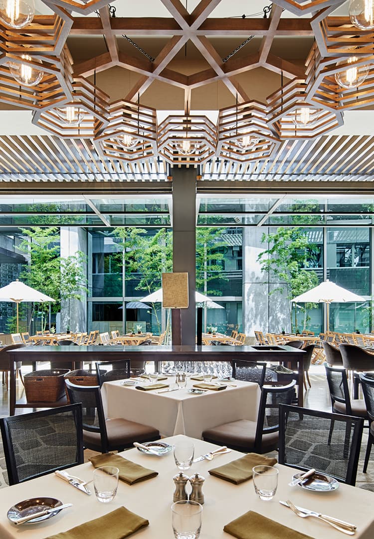 Grand Hyatt Tokyo The Oak Door Dining Room Terrace Daytime PC2