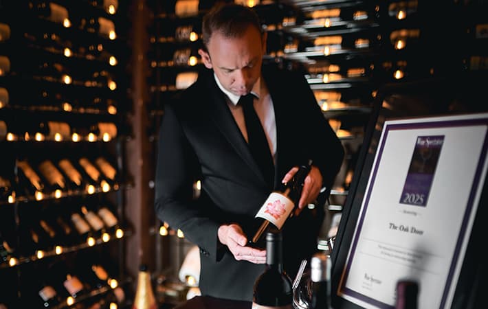 The Oak Door Bar Gallery Wine Cellar