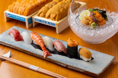 六緑　うにづくし　会席