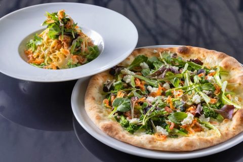 フィオレンティーナ 春野菜のパスタ ピザ