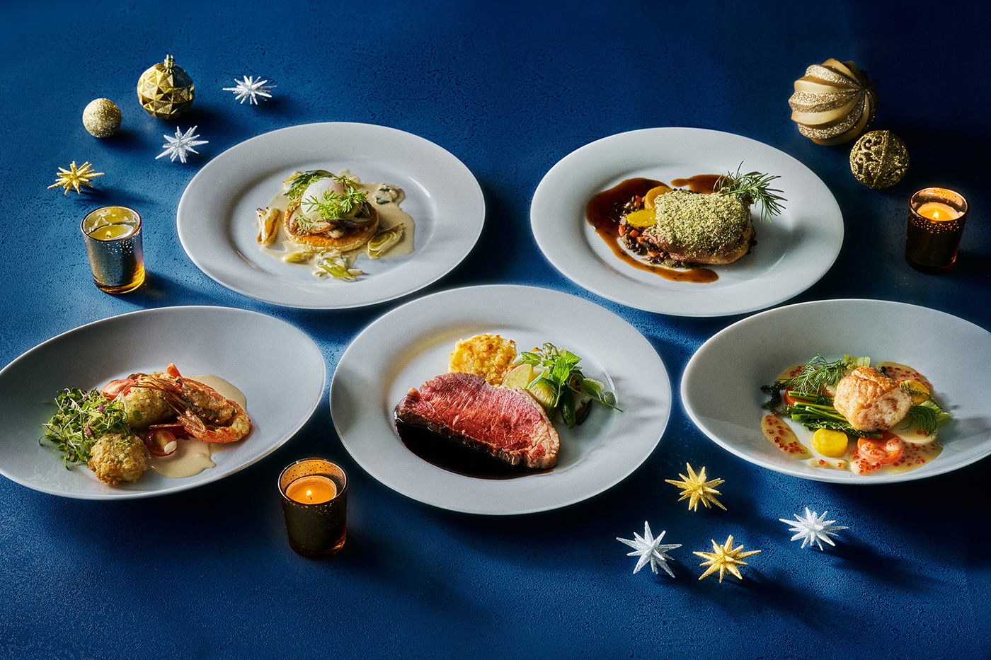 季節の食材を堪能するセミビュッフェ ディナー ～ローストビーフなどの選べるメインと20種類の前菜＆デザートビュッフェ