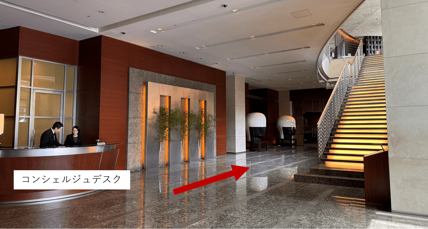 けやき坂への行き方1 ロビーエリアの画像