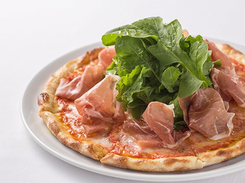 生ハム＆ルッコラのピザ
