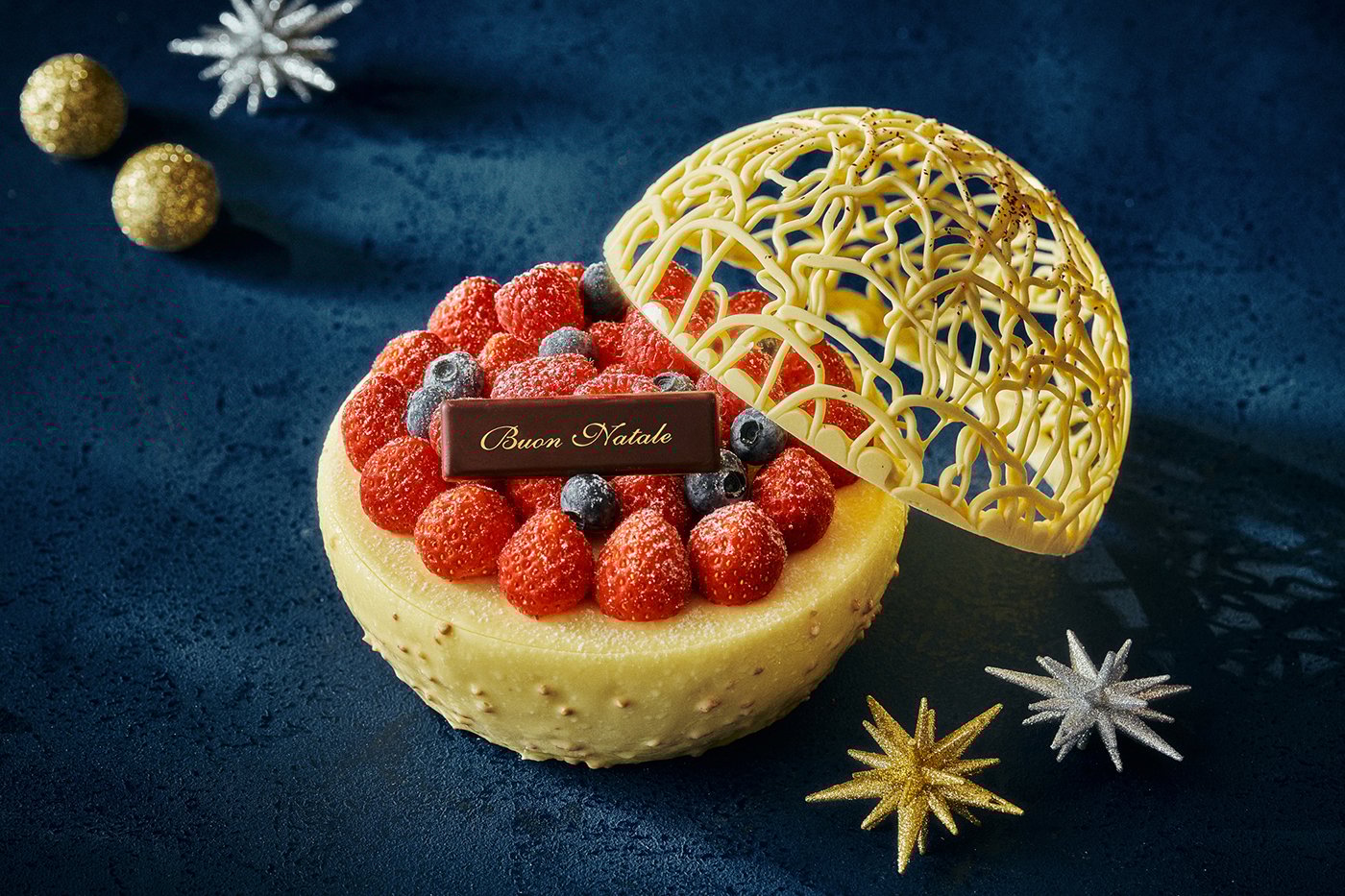 柚子&ストロベリー オーナメント クリスマスケーキ2025