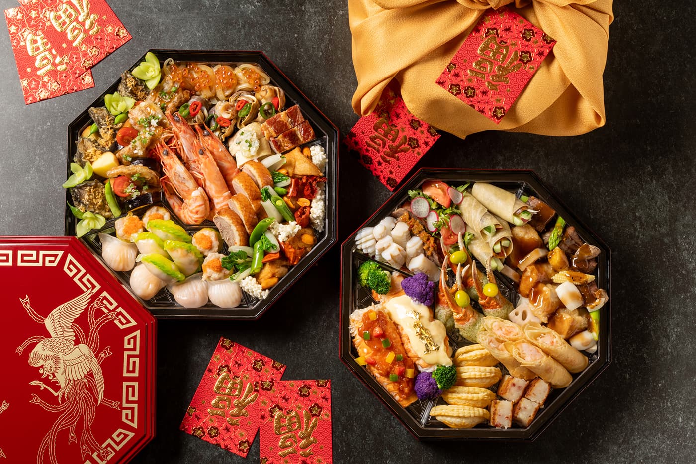 【ご予約12/28まで受付中】年末の集まりやパーティーに「チャイナルーム」で人気のオードブルを詰め合わせた豪華テイクアウトプレート