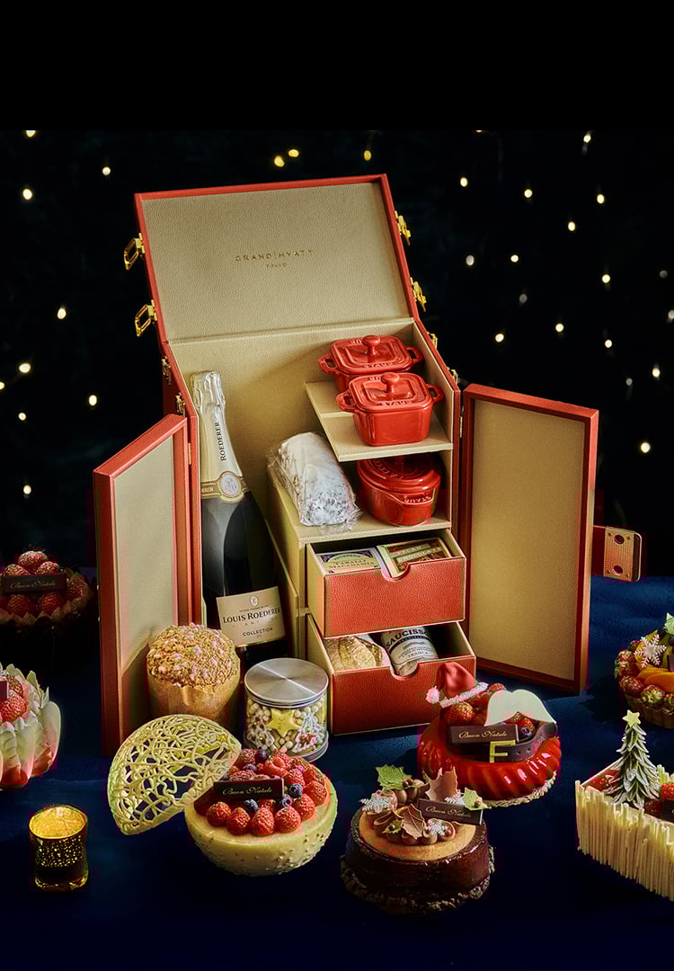 トップスライダー グランド ハイアット 東京 フィオレンティーナ ペストリーブティック クリスマスケーキ＆ハンパー 2025 PC