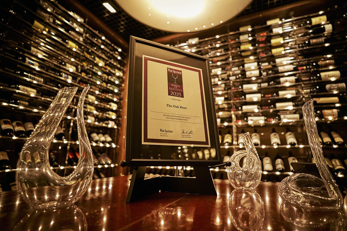 オーク ドアが世界的ワイン専門誌「ワイン スペクテーター」2025年アワードを受賞