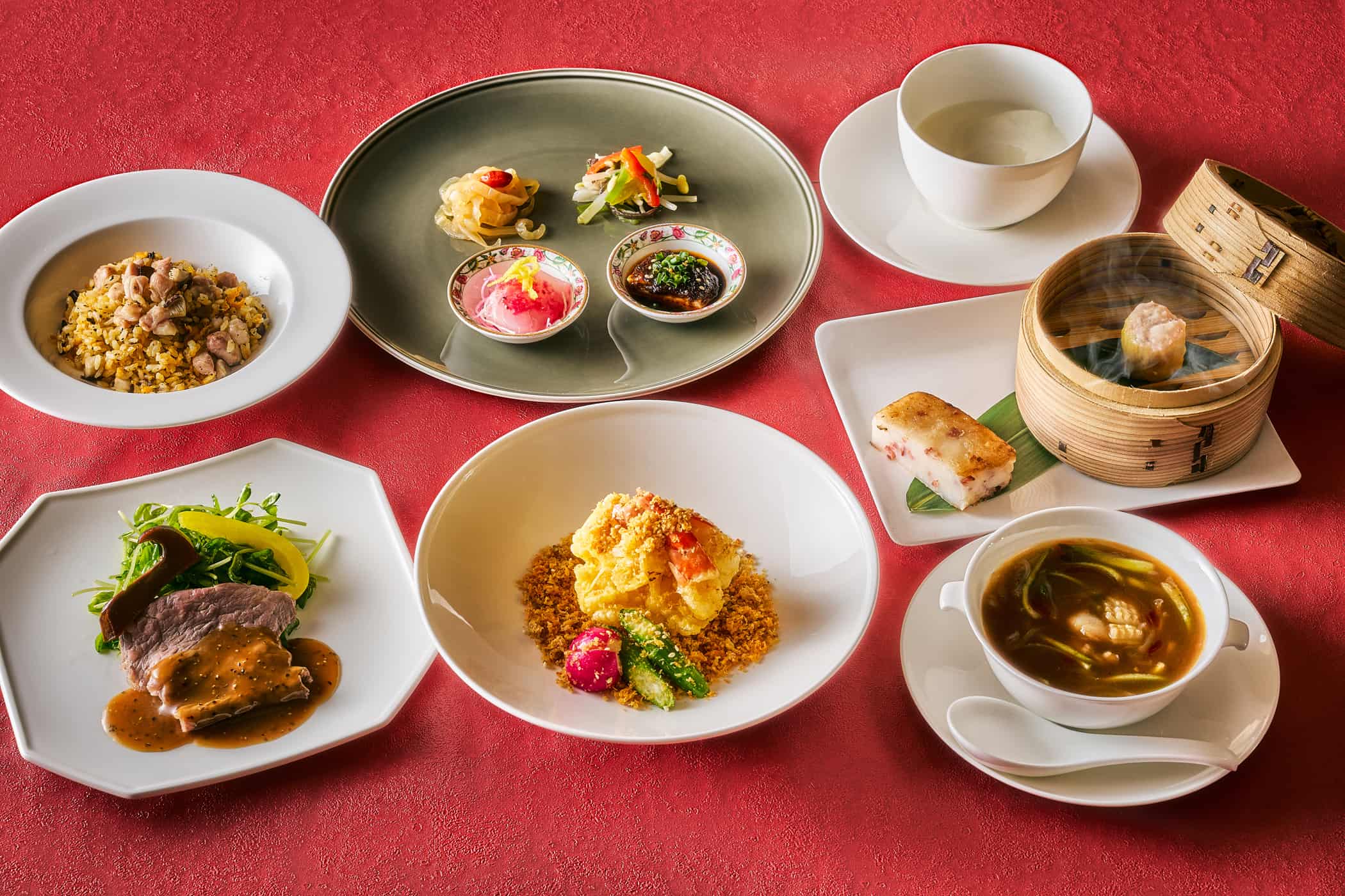 【オンライン予約限定ディナー】本格中国料理の人気メニューを楽しめるコース