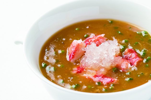 上海蟹味噌入りコラーゲンスープ