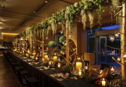 タイム ナイト ウエディング キャンドル装飾